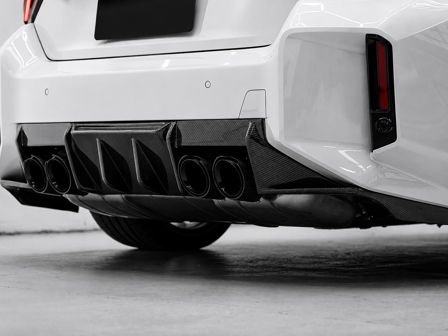 MHC Style Carbon Fiber Rear Diffuser - BMW M2 G87
