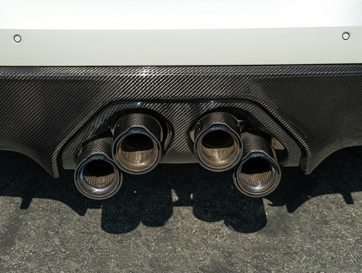 Carbon Fiber Exhaust Trim MP Style - BMW M3/4