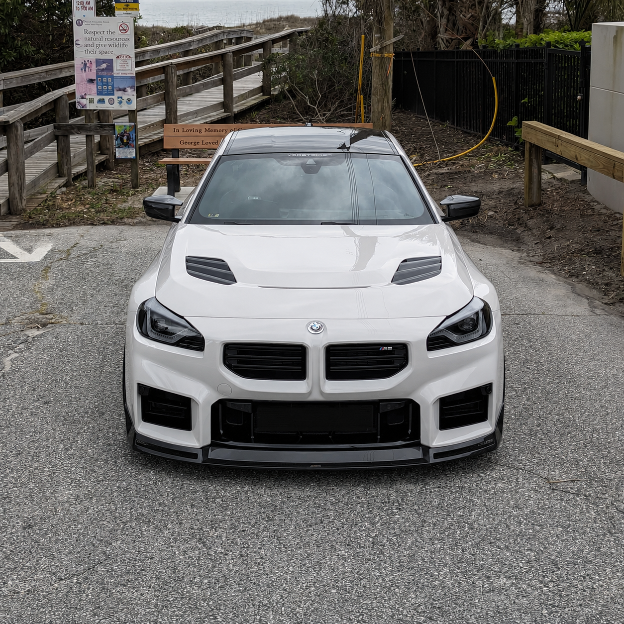 V Style Carbon Fiber Front Splitter - BMW M2 G87