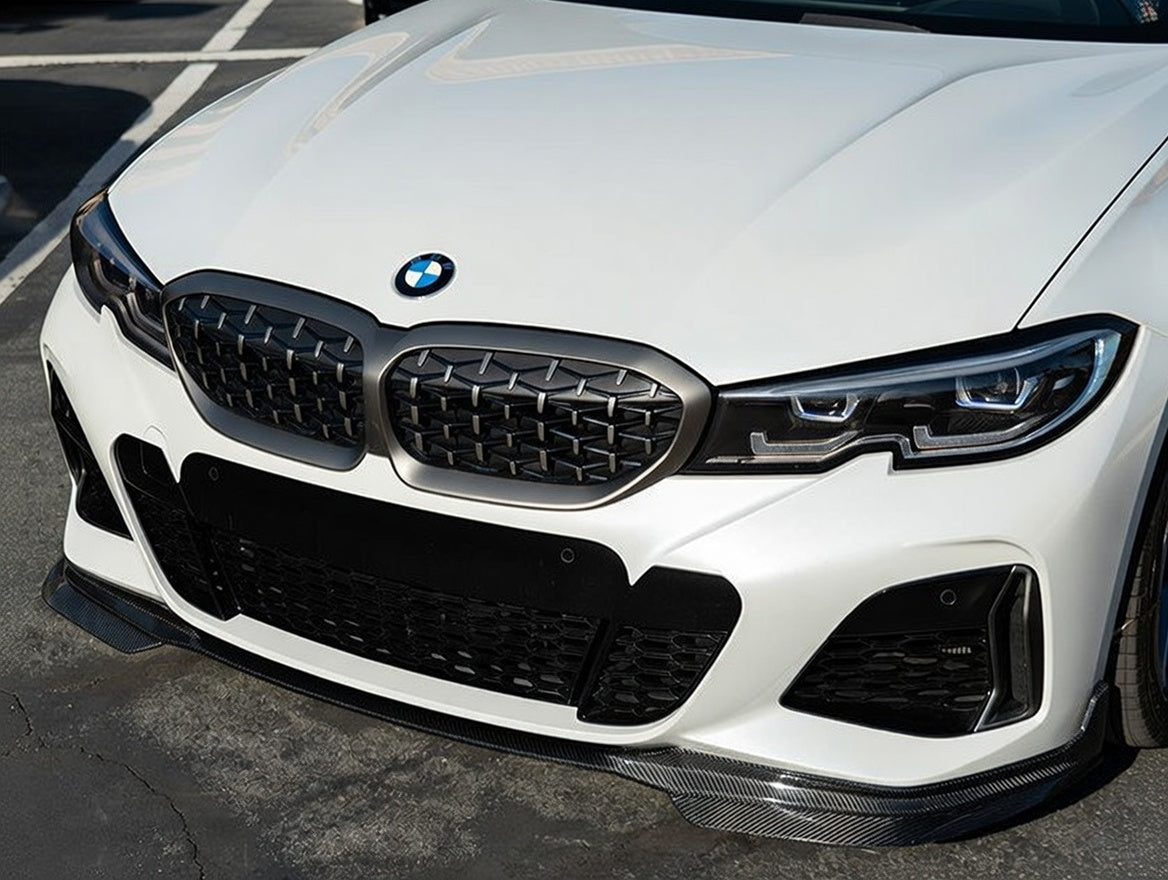 Carbon Fiber Front Diffuser MP Style - BMW 3 Series Pre-LCI