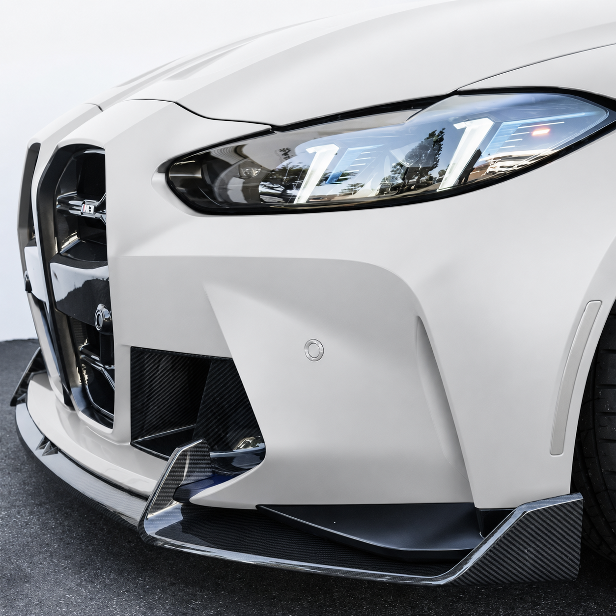 AD Style Carbon Fiber Front Splitter - BMW M3/4 G8X