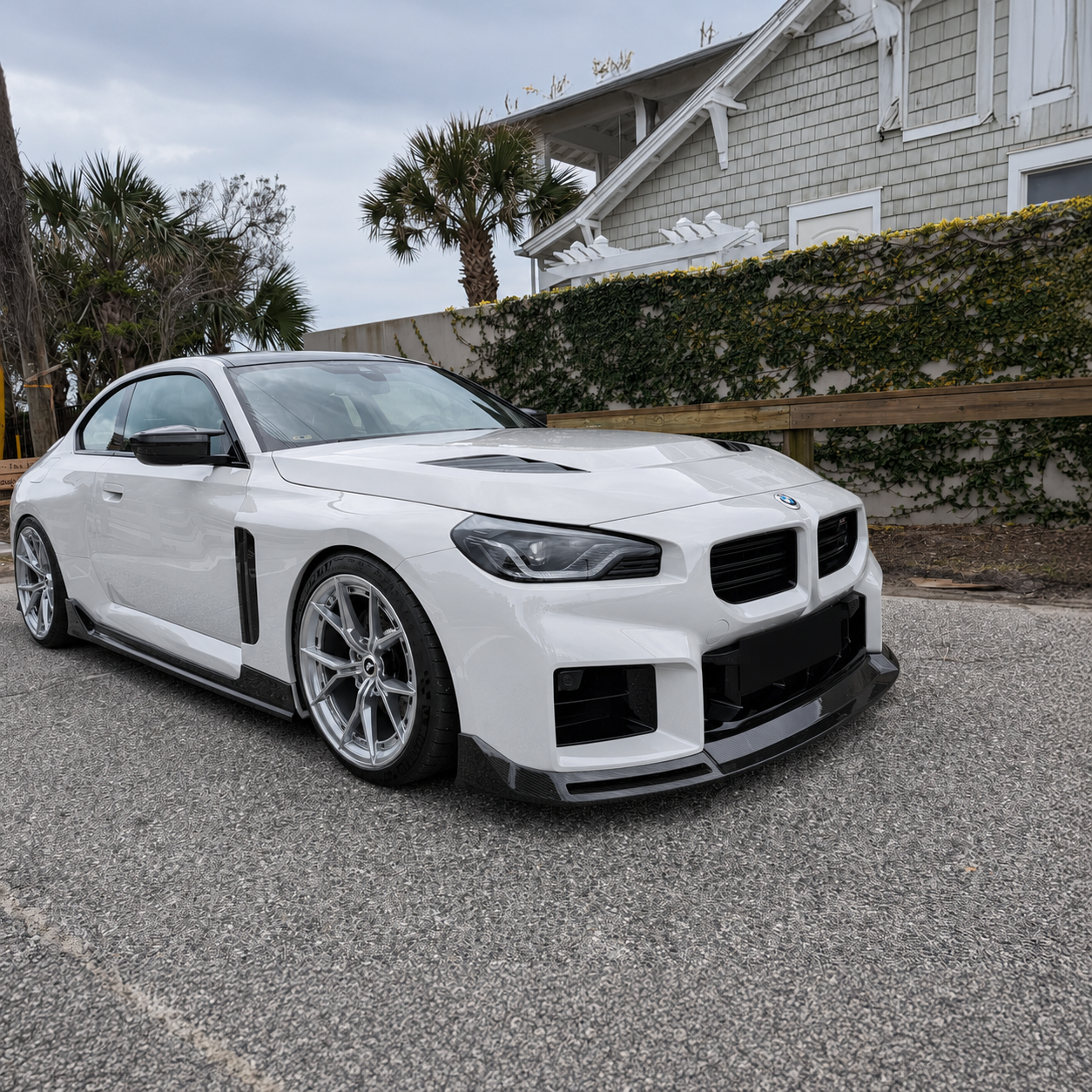 V Style Carbon Fiber Front Splitter - BMW M2 G87