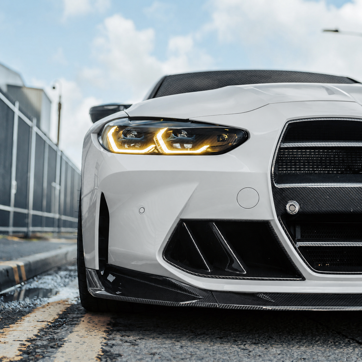 SP2 Style Carbon Fiber Front Splitter - BMW M3/4 G8X