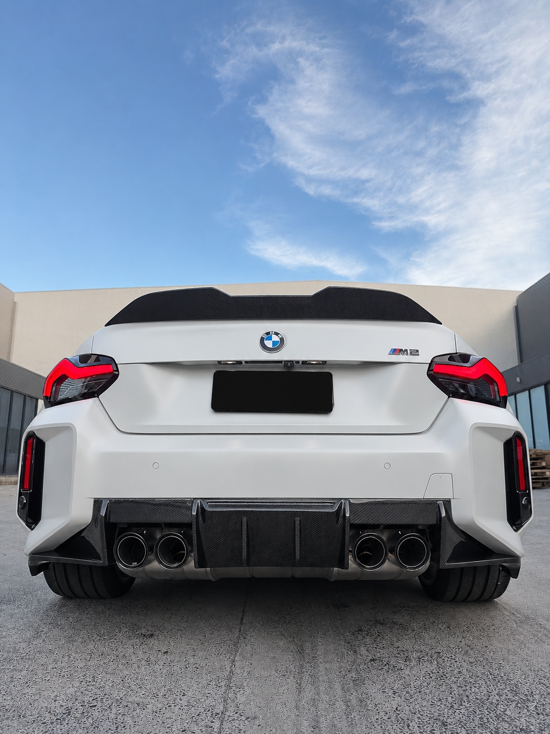 MHC Style Carbon Fiber Rear Diffuser - BMW M2 G87