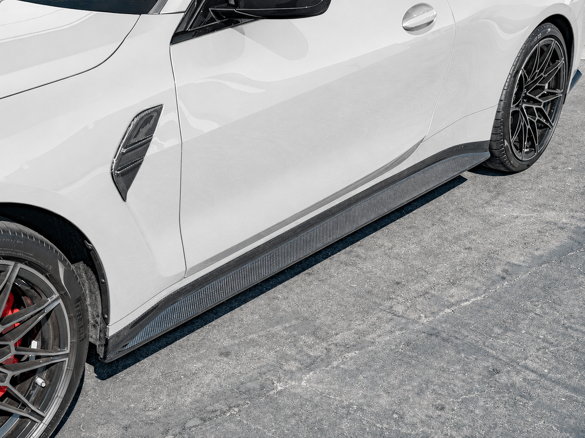 3D Style Carbon Fiber Side Skirts - BMW M4 G82