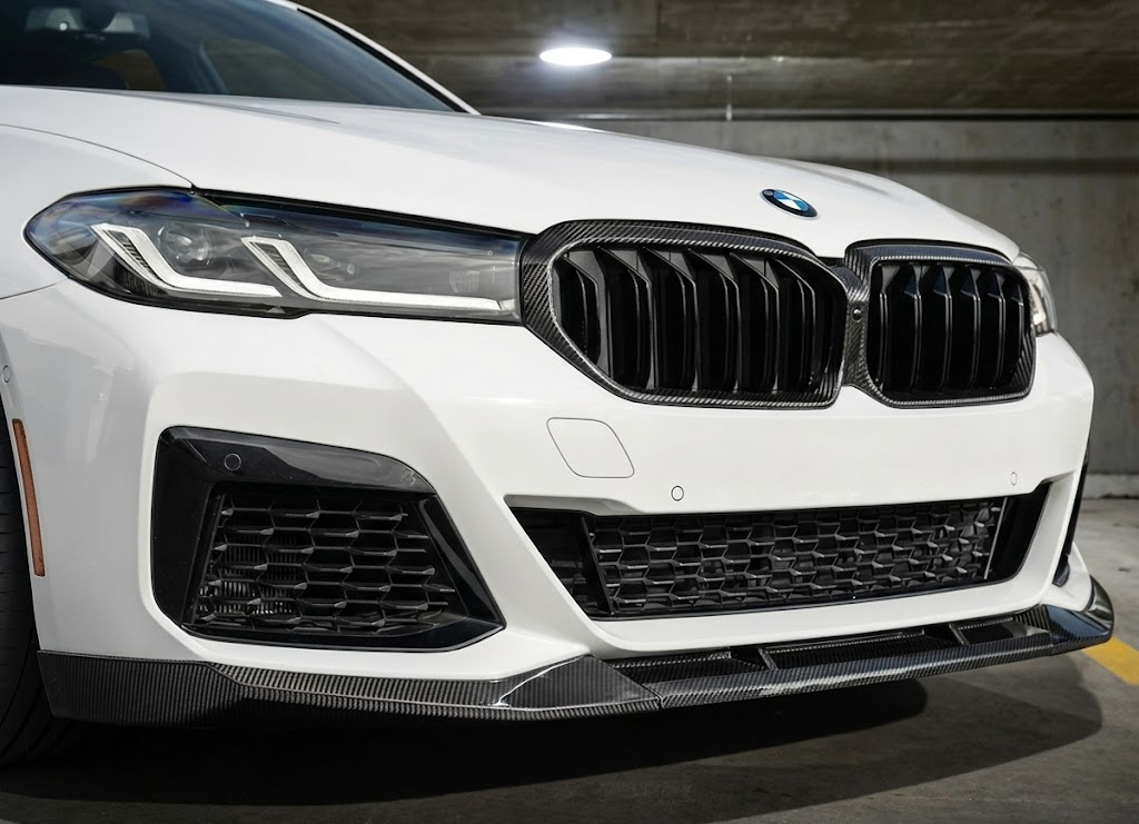 Carbon Fiber Front Diffuser MP Style - BMW 5 Series