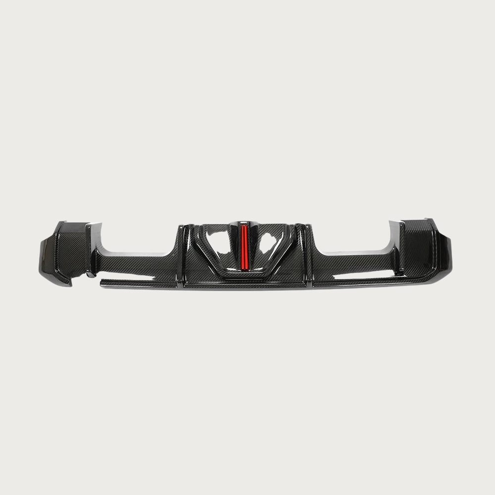 Carbon Fiber LED Style Rear Diffuser - BMW M3/4