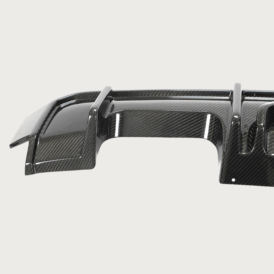 Carbon Fiber LED Style Rear Diffuser - BMW M3/4