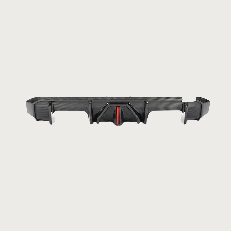 Carbon Fiber LED Style Rear Diffuser - BMW M3/4