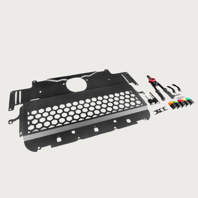 Carbon Fiber Skit Plate V Style - BMW M2/3/4