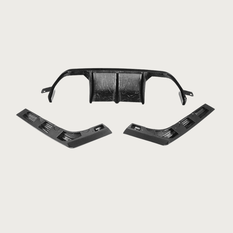 Carbon Fiber Rear Diffuser V Style - BMW M3/4