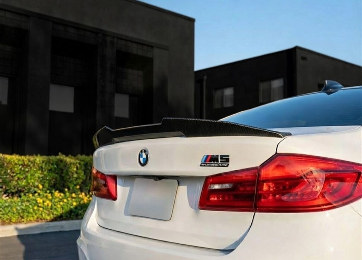 Carbon Fiber Rear Trunk Spoiler PSM Style - BMW M5/5 Series