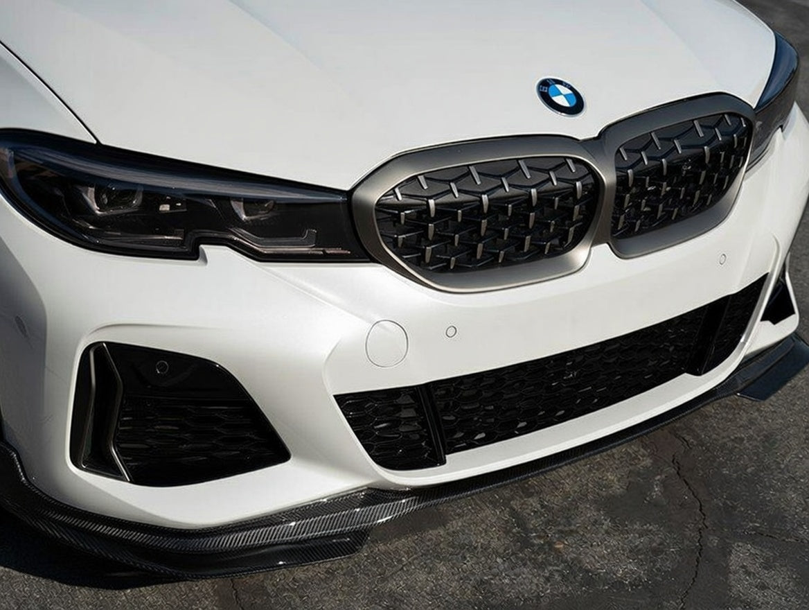 Carbon Fiber Front Diffuser MP Style - BMW 3 Series Pre-LCI