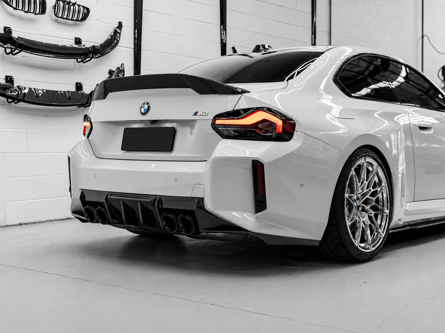MHC Style Carbon Fiber Rear Diffuser - BMW M2 G87