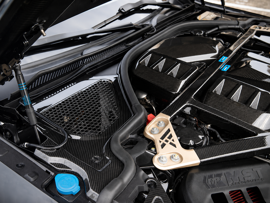 Carbon Fiber Engine Filter & Water Cowl Panel - BMW M3/4 G8X