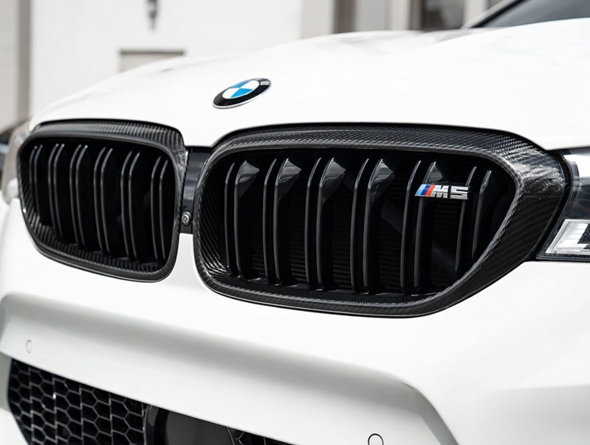Carbon Fiber Front Kidney Grille - BMW 5 Series